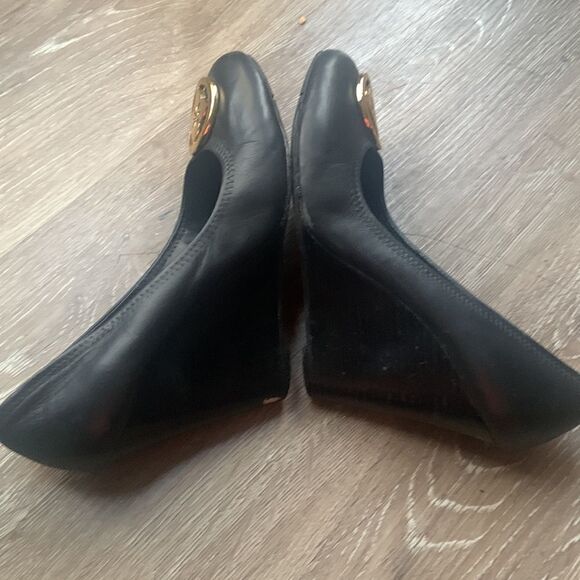 Bcbg generation black wedge heels size 8 1/2 GUC ❤️ - Picture 7 of 16